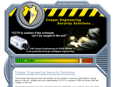 Cooper Engineering Security Solutions - Website design
