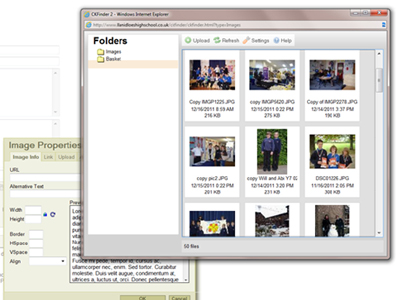 Llanidloes High School CMS - Content Management System