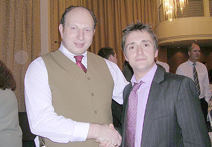 Jonathan meets Richard 'The Hamster' Hammond at the Cardiff Chamber of Commerce