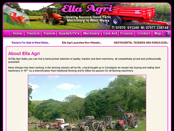 Ella Agri - Website Design - Aberystwyth, Ceredigion