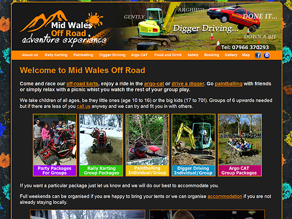 Mid Wales Off Road - Newtown, Powys - Website Design