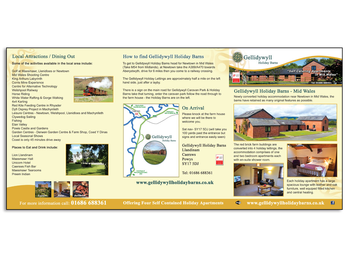 Gellidywyll Holiday Barns Brochure