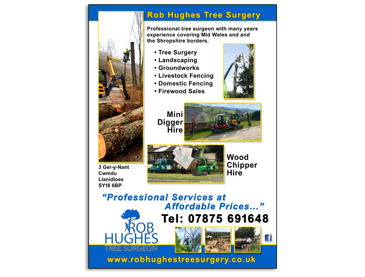 Leaflet for Rob Hughes Tree Surgery